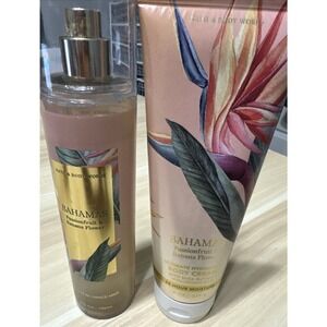 BAHAMAS PASSIONFRUIT BANANA FLOWER Bath & Body Works Cream + Body Mist 95% Left